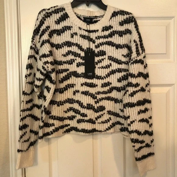 New Line the Label Knit Sweater in Equine Sz S - Picture 7 of 12